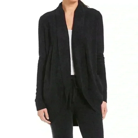 Barefoot Dreams Sweaters - Barefoot Dreams Bamboo CozyChic® Lite Circle Lounge Cardigan Dark Gray XS/S